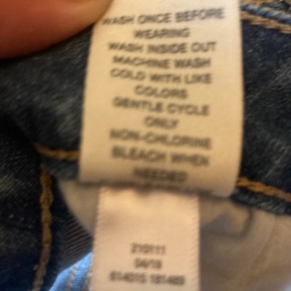 Mudd Classic Stretch Stressed Denim Skirt Size 1 - Picture 5 of 5